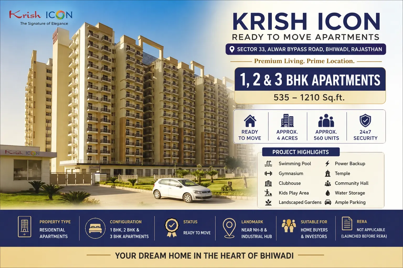 Krish Icon Bhiwadi Apartments