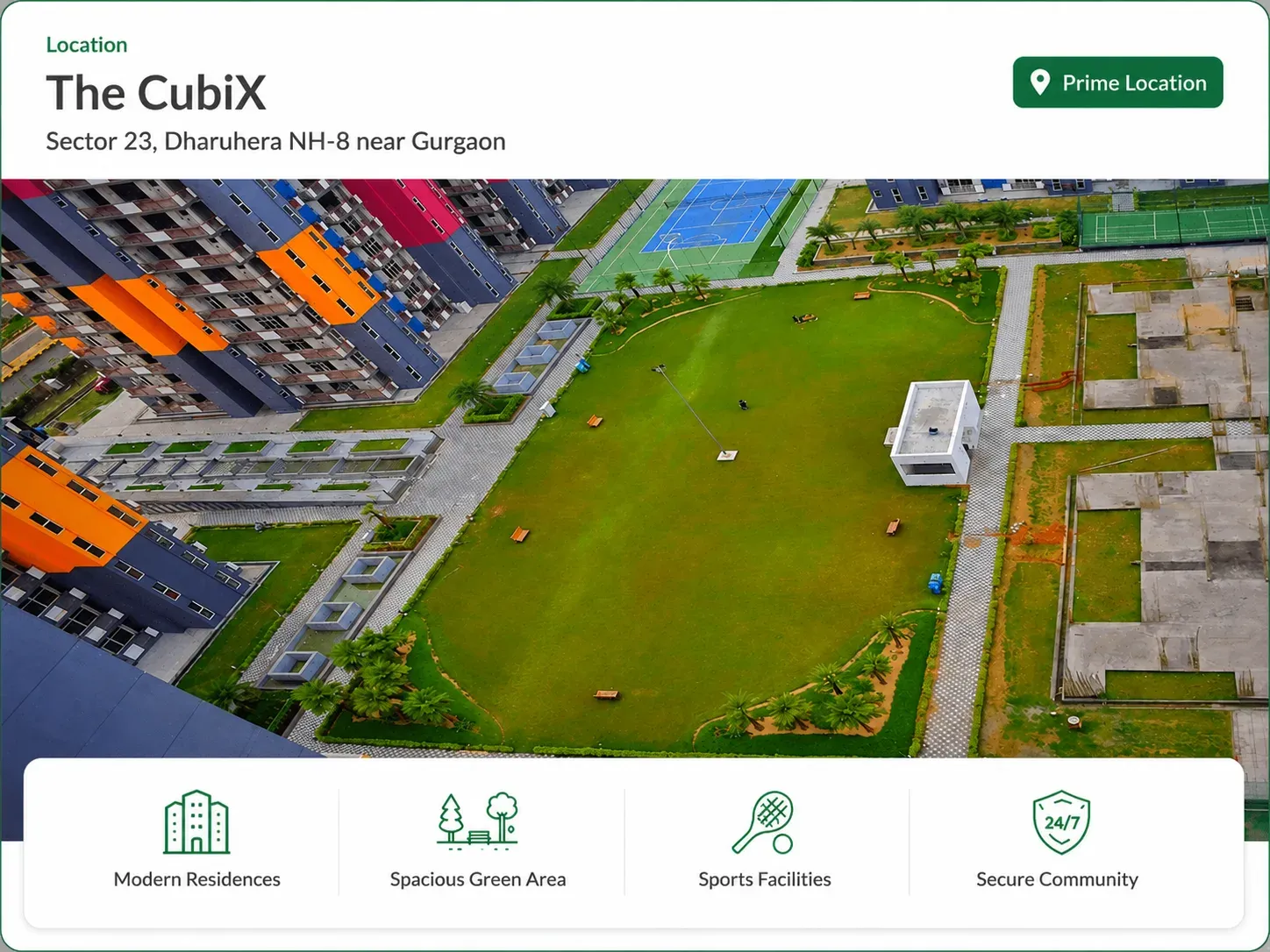 The Cubix Green Area