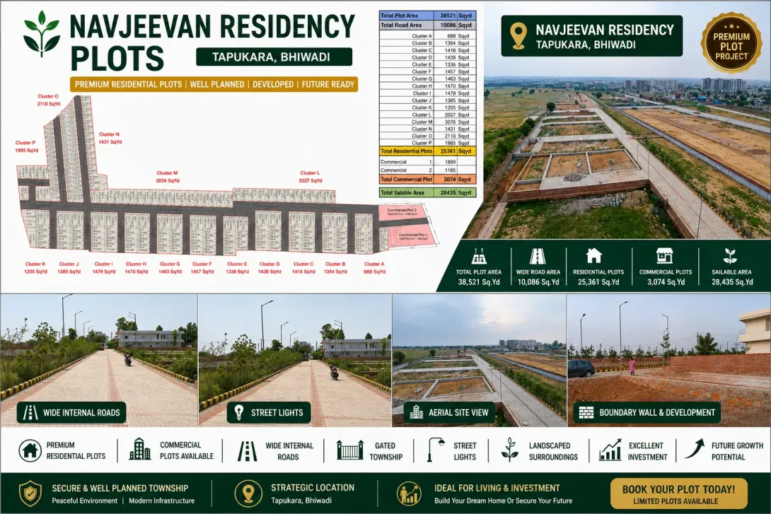 nNavjeevan Residency Tapukara Bhiwadi Residential Plot Project